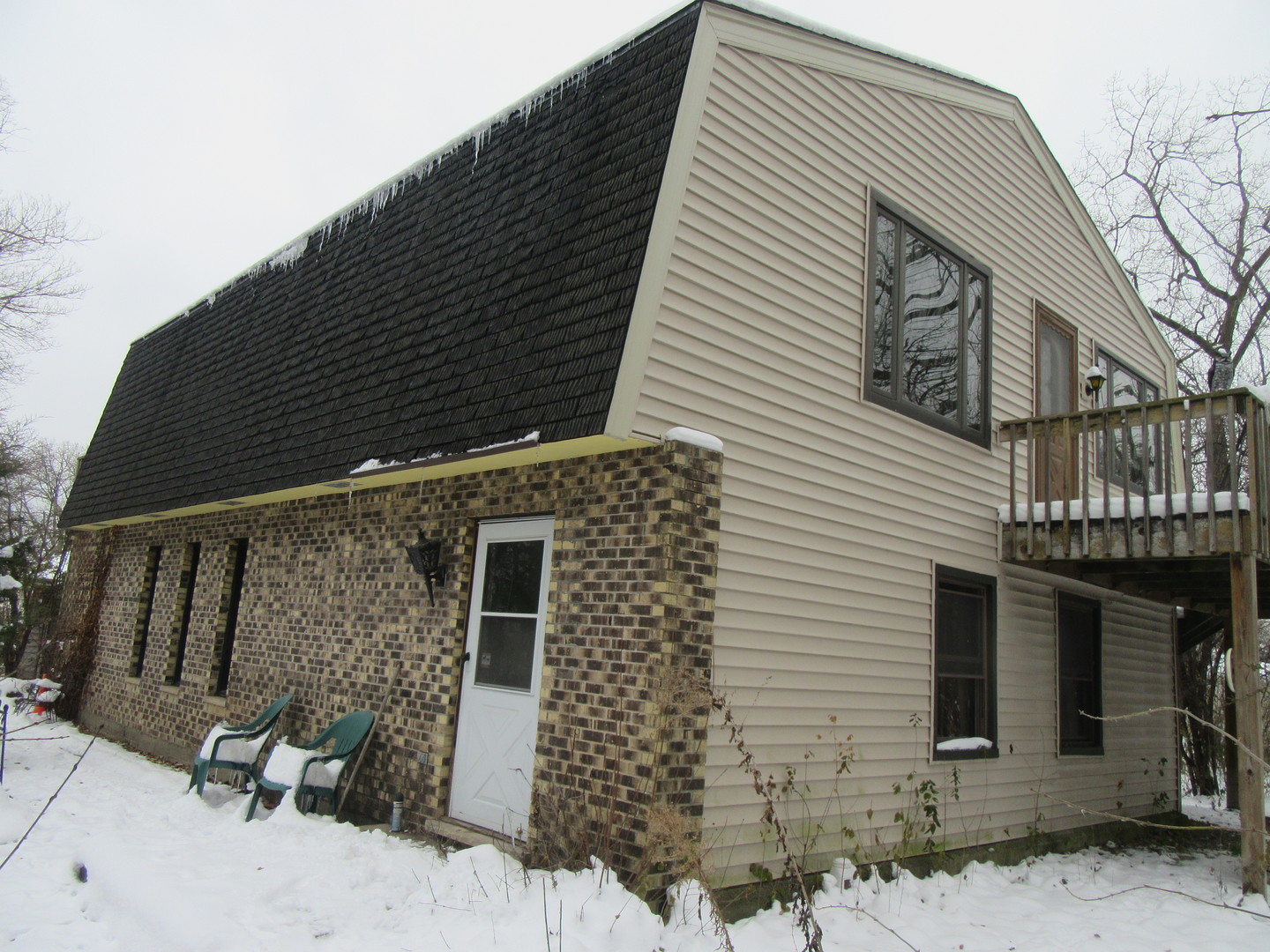 a front view of a house