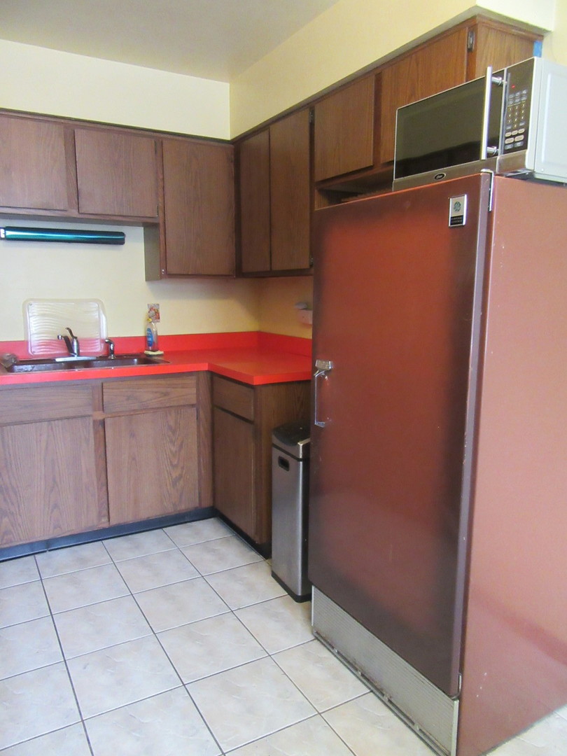 740 Jr Terrace Elmhurst, IL 60126 - Photo 6 of 22 a kitchen with stainless steel appliances a sink and a refrigerator