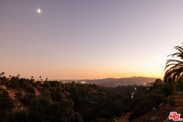 a view of lake and mountain