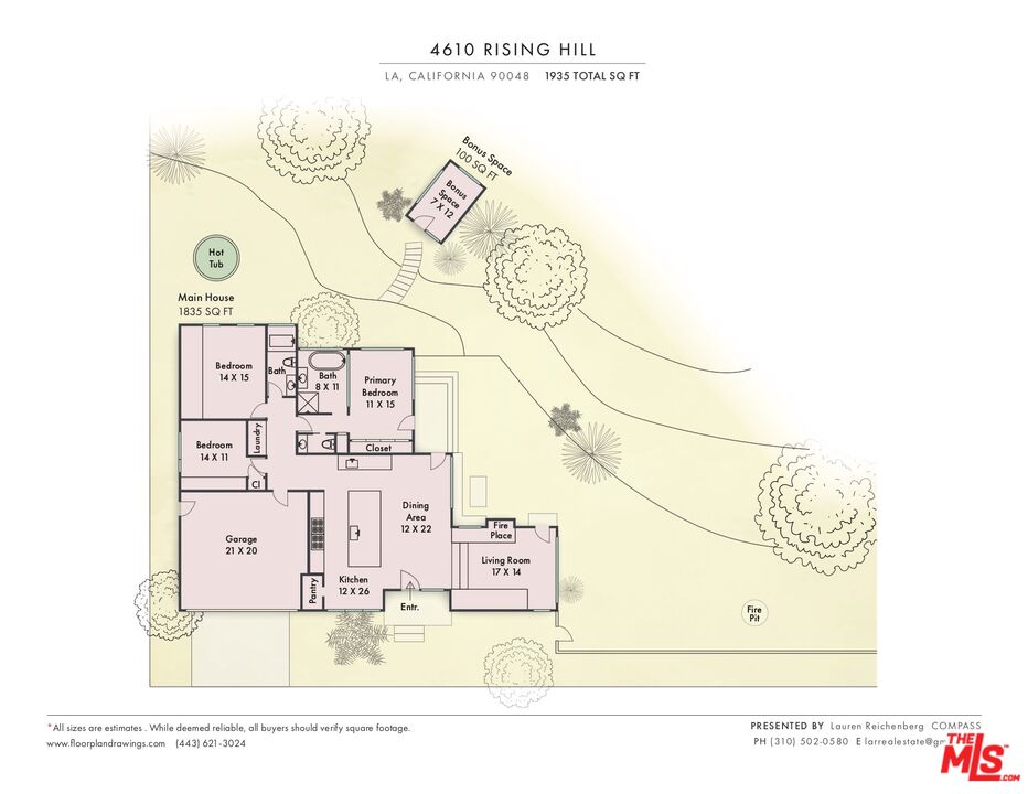 4610 Rising Hill Road Altadena, CA 91001 - Photo 26 of 26 a black and white photo of a bench