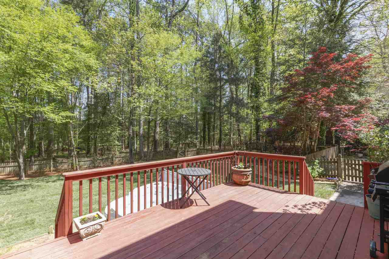 4608 Salem Ridge Road Holly Springs, NC 27540 - Photo 24 of 30 Large Wooded Lot with Huge, Flat, Fenced Back Yard! Patio/Deck