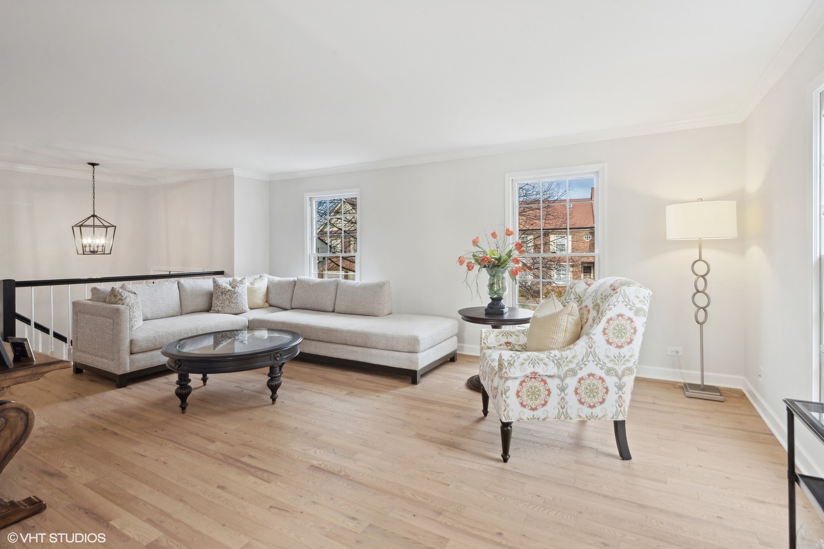 853 Seminary Circle Glen Ellyn, IL 60137 - Photo 3 of 26 a living room with furniture and a wooden floor