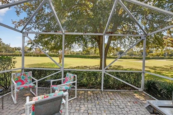 a outdoor living space with furniture