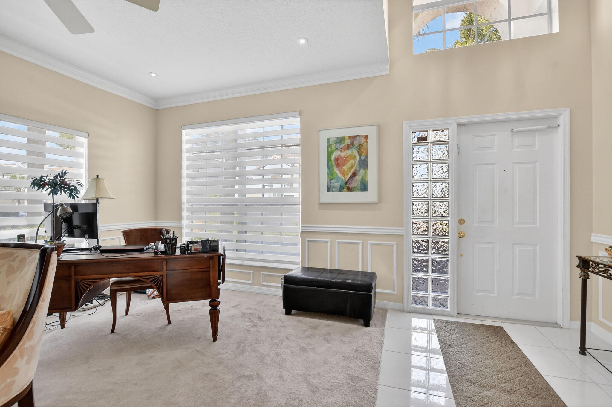7323 Panache Way Boca Raton, FL 33433 - Photo 5 of 46 a living room with furniture and a fireplace