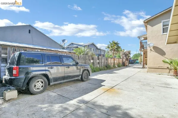 a view of a house with a street