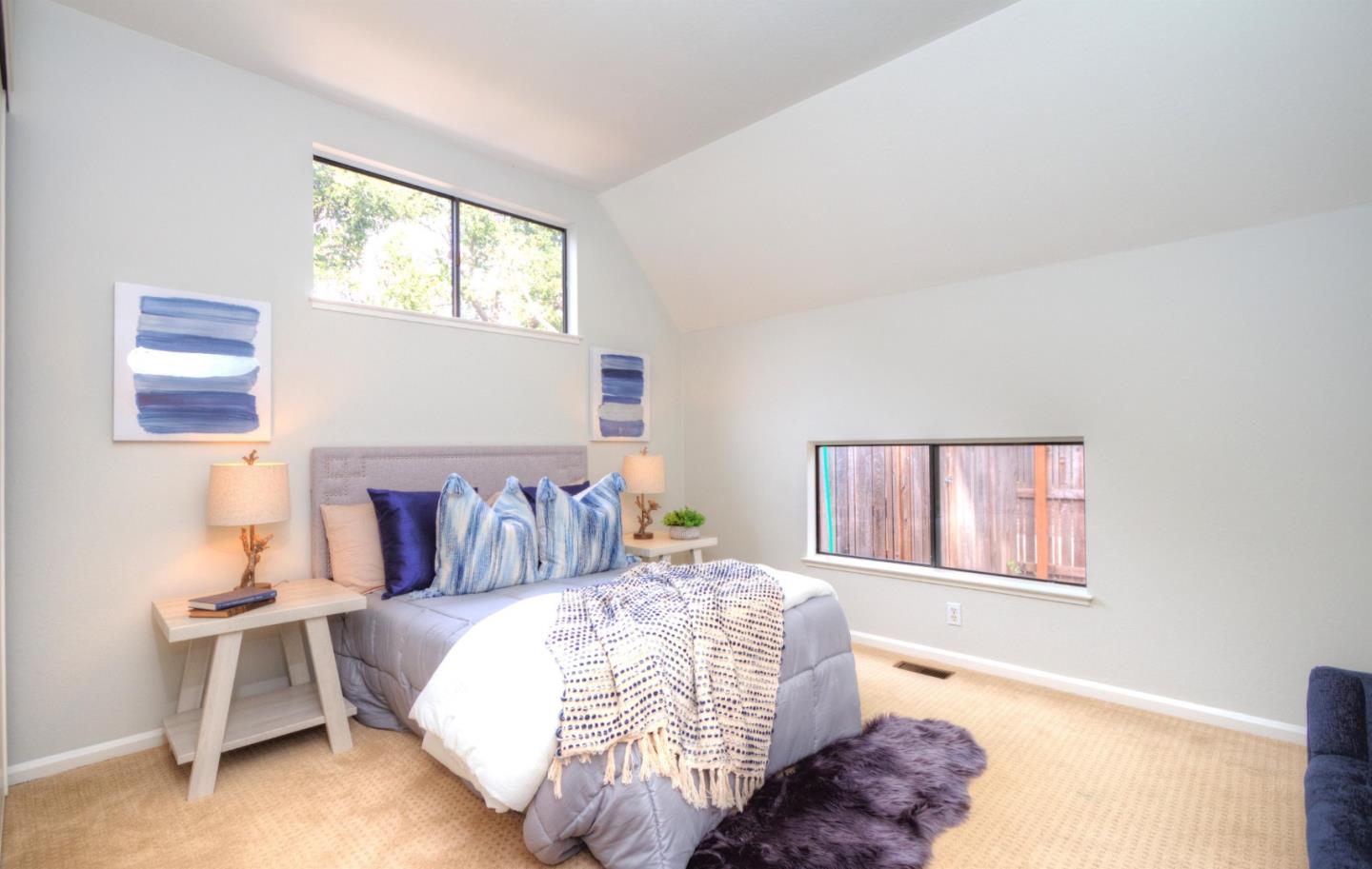 1 Farm Road Los Altos, CA 94024 - Photo 13 of 25 a bed sitting in a bedroom next to a window