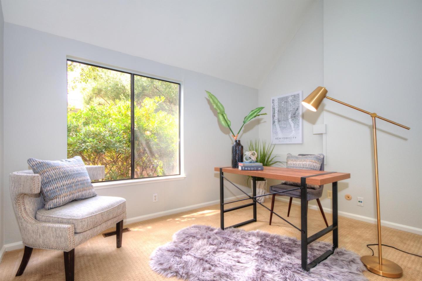 1 Farm Road Los Altos, CA 94024 - Photo 15 of 25 a workspace with furniture and a window