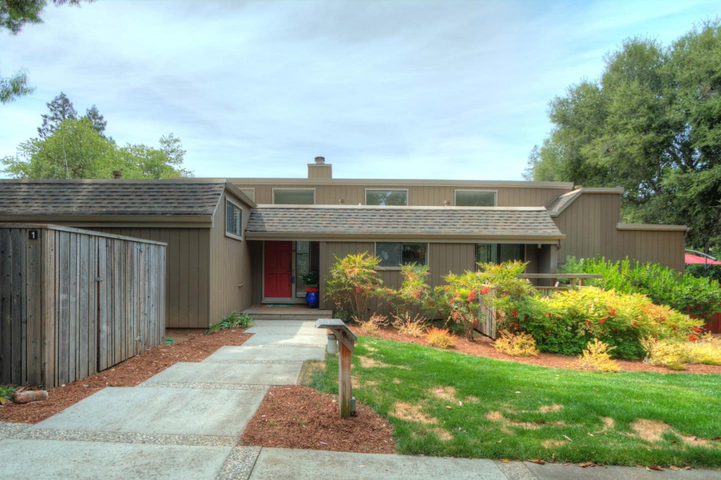 1 Farm Road Los Altos, CA 94024 - Photo 2 of 25 a front view of house with yard