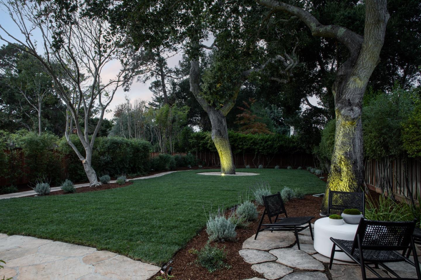 90 Macbain Avenue Atherton, CA 94027 - Photo 18 of 19 a view of a backyard with sitting area