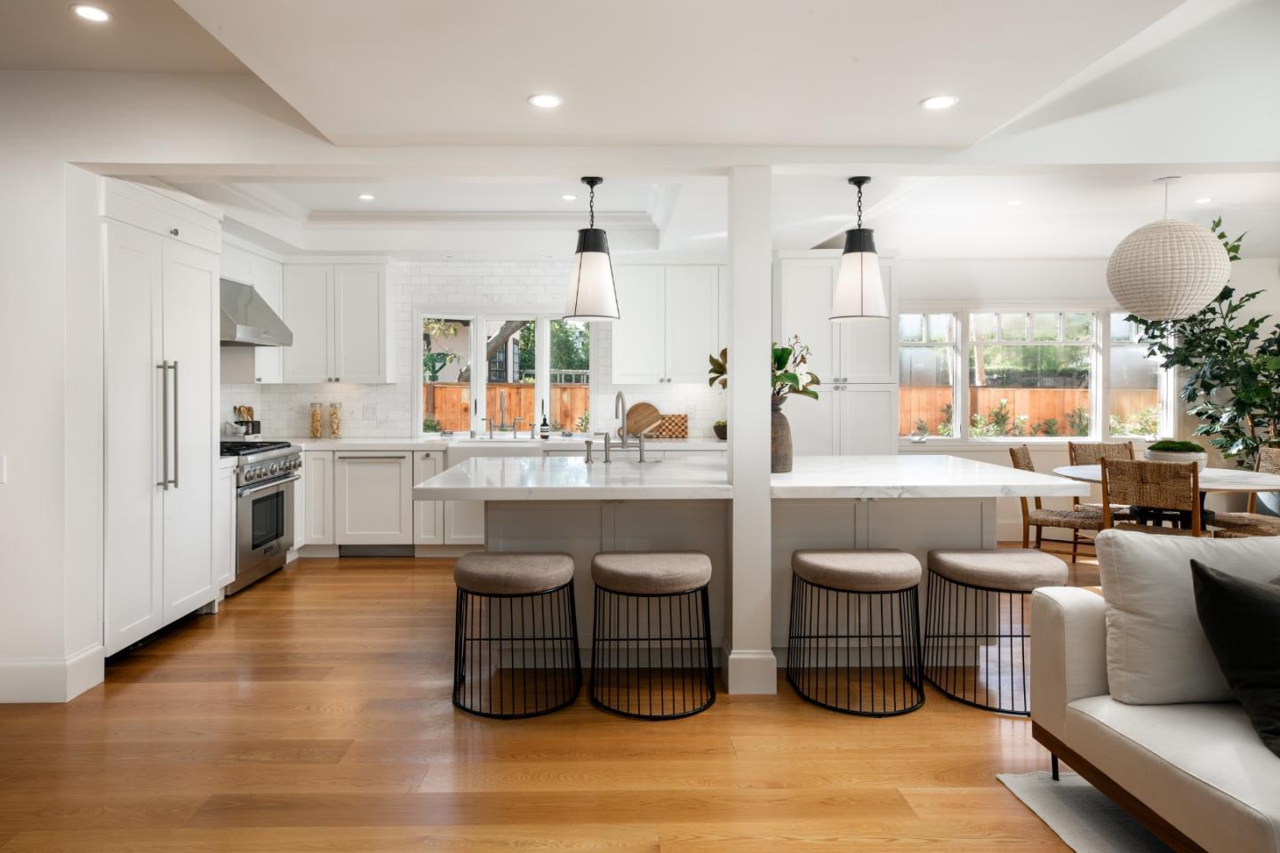 90 Macbain Avenue Atherton, CA 94027 - Photo 4 of 19 a living room with furniture and a large window