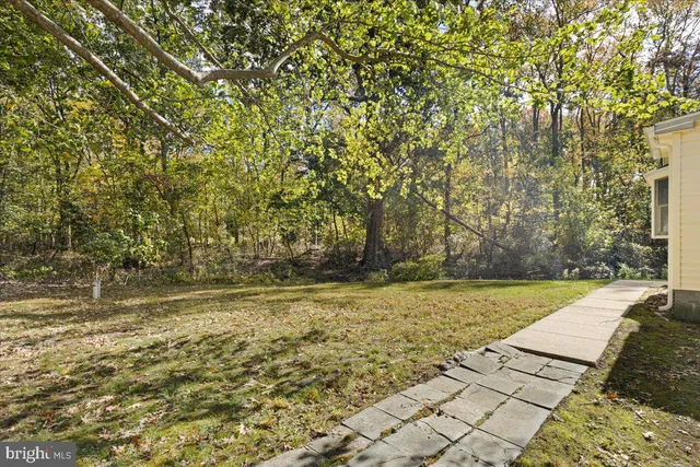 a view of yard with ocean view