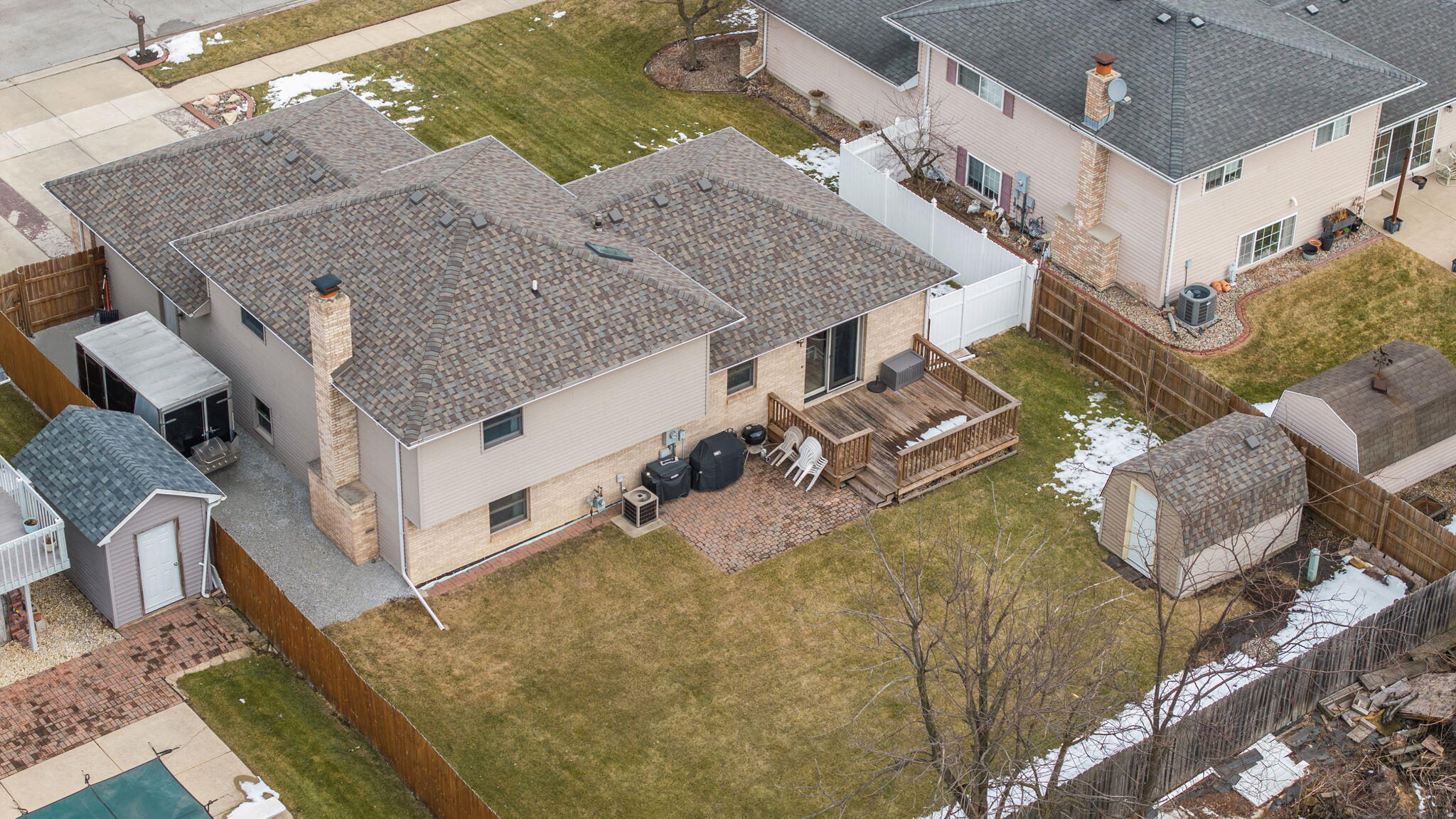 2164 Terrace Drive Highland, IN 46322 - Photo 29 of 34 an aerial view of a house with a yard