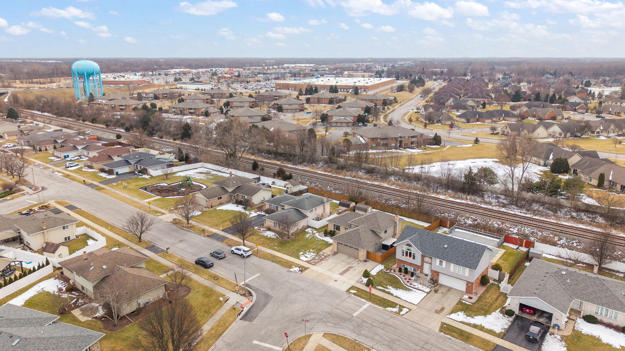 2164 Terrace Drive Highland, IN 46322 - Photo 31 of 34 an aerial view of a city