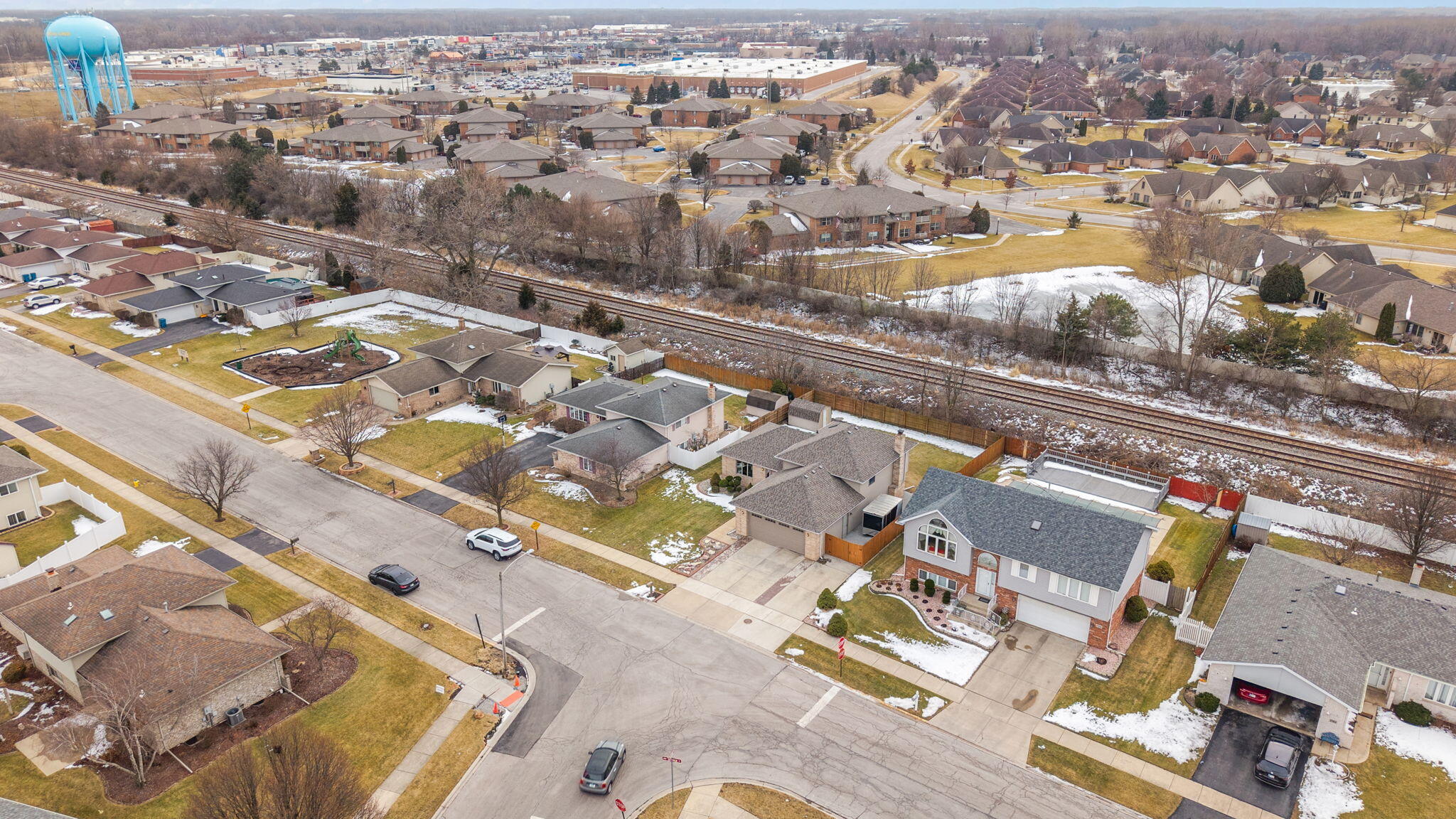 2164 Terrace Drive Highland, IN 46322 - Photo 32 of 34 an aerial view of residential houses with city view