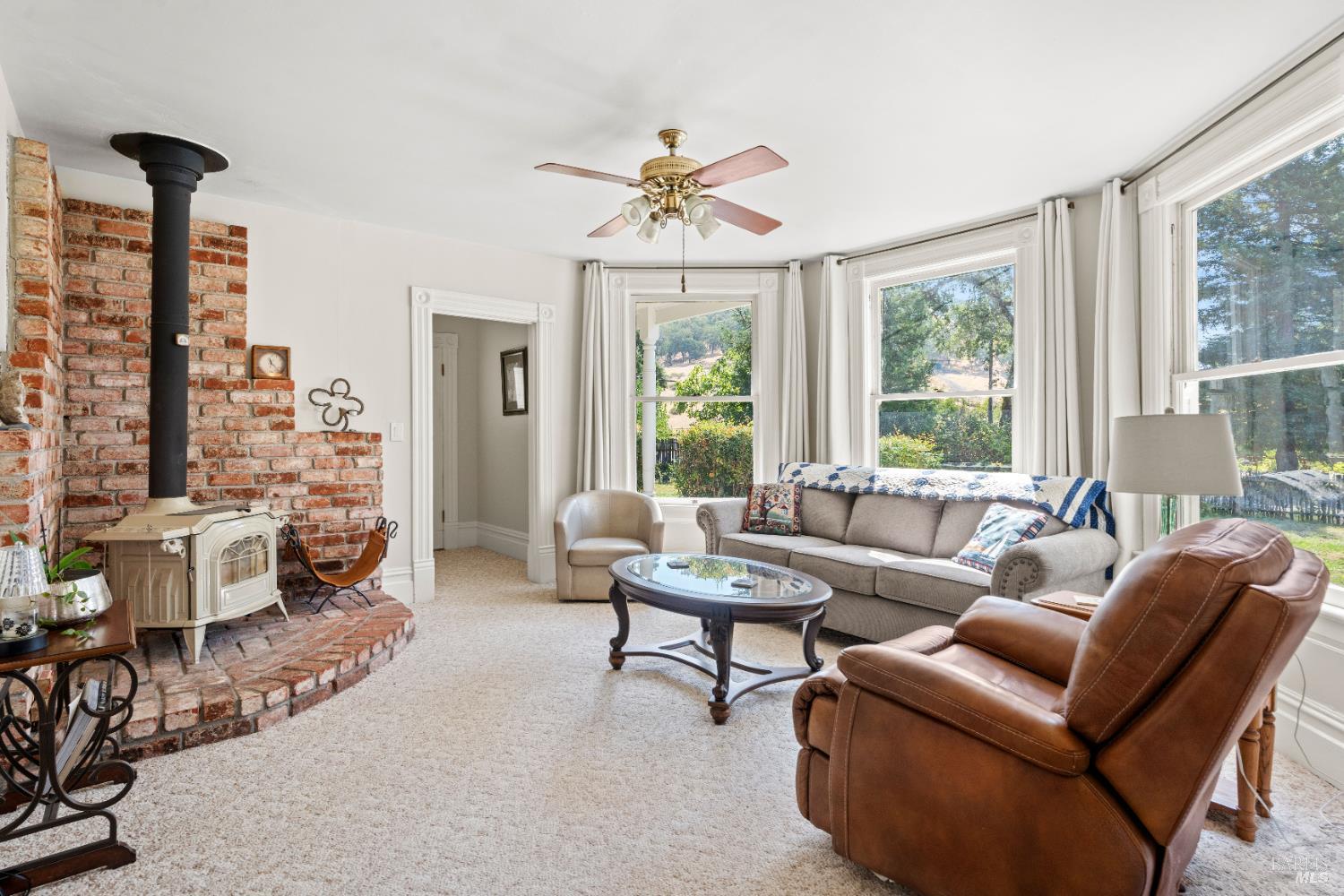 13850 Eel River Road Potter Valley, CA 95469 - Photo 7 of 26 a living room with furniture and a large window