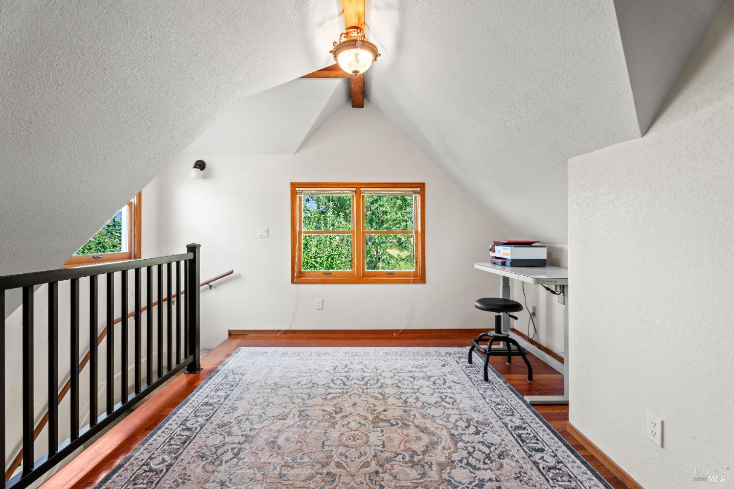 13850 Eel River Road Potter Valley, CA 95469 - Photo 9 of 26 wooden floor in an empty room with a window
