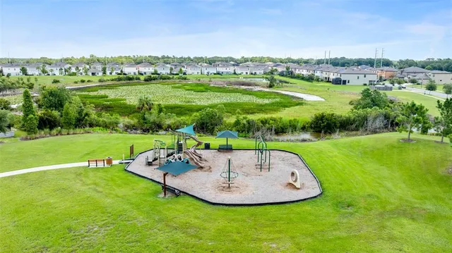 view of a city with an ocean