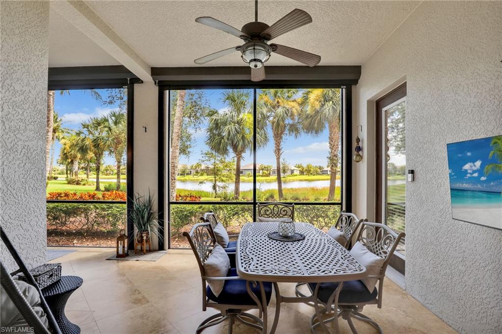 2718 Callista Court, Unit 101 Naples, FL 34114 - Photo 23 of 34 a view of a dining room with furniture window and outside view