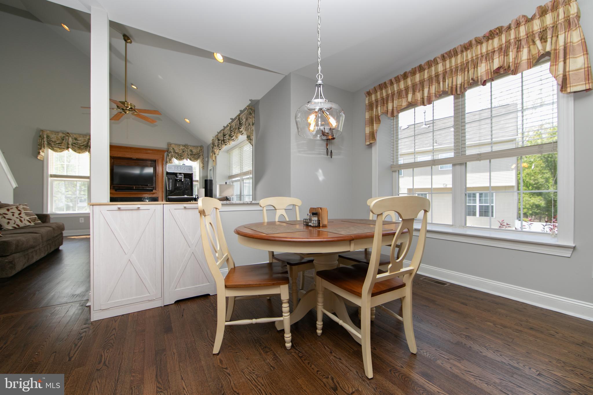 7 Kyle Court Mount Laurel, NJ 08054 - Photo 24 of 67 a dining room with furniture a chandelier and wooden floor