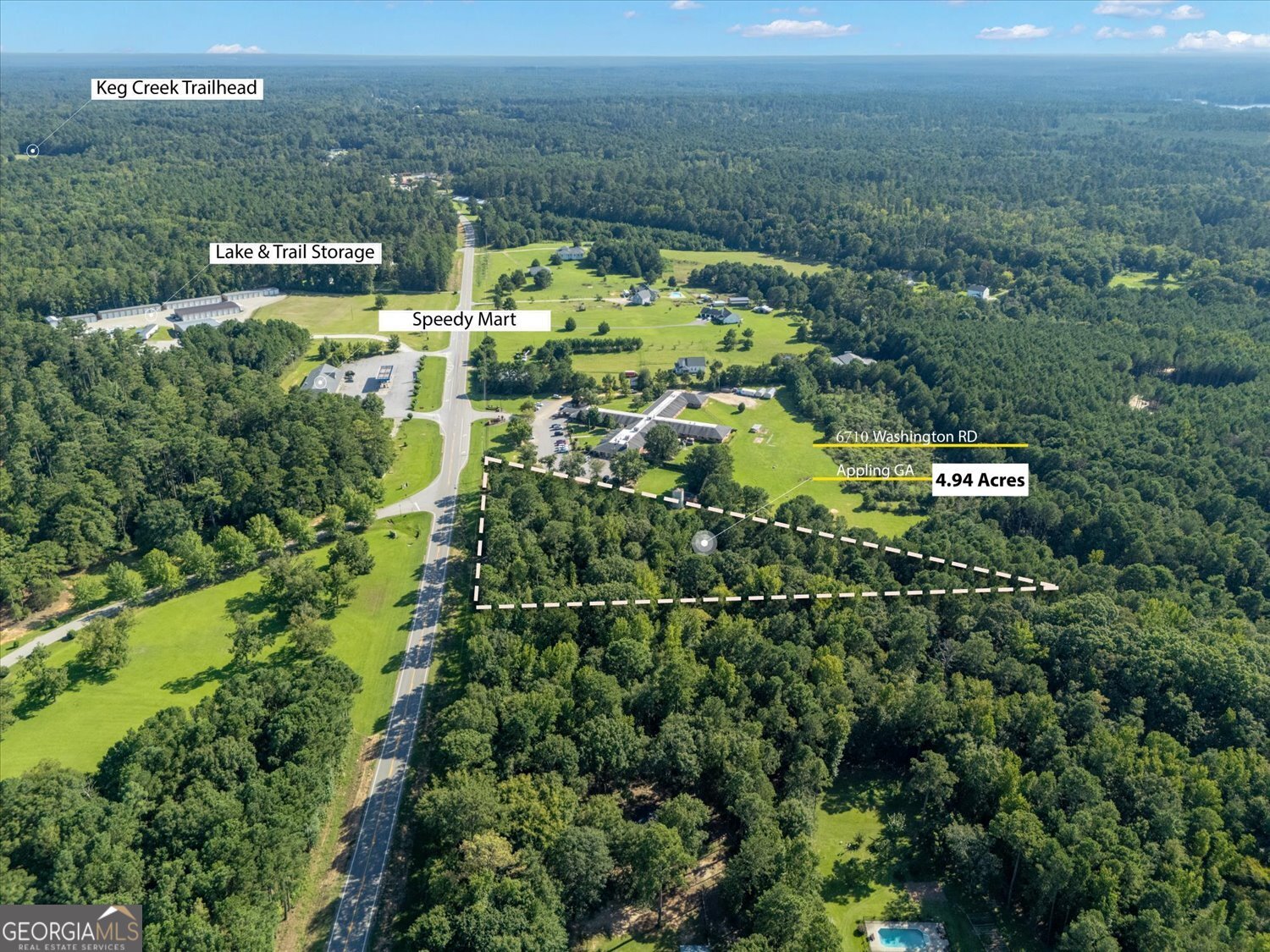 6710 Washington Road Appling, GA 30802 - Photo 7 of 7 a view of a pathway with a garden