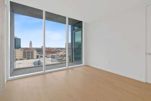 a view of a room with window