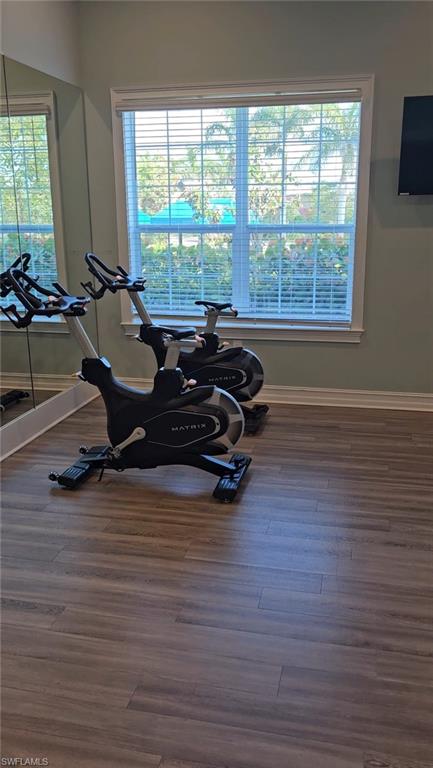 28367 Captiva Shell Loop Bonita Springs, FL 34135 - Photo 28 of 36 a room with wooden floor and a window