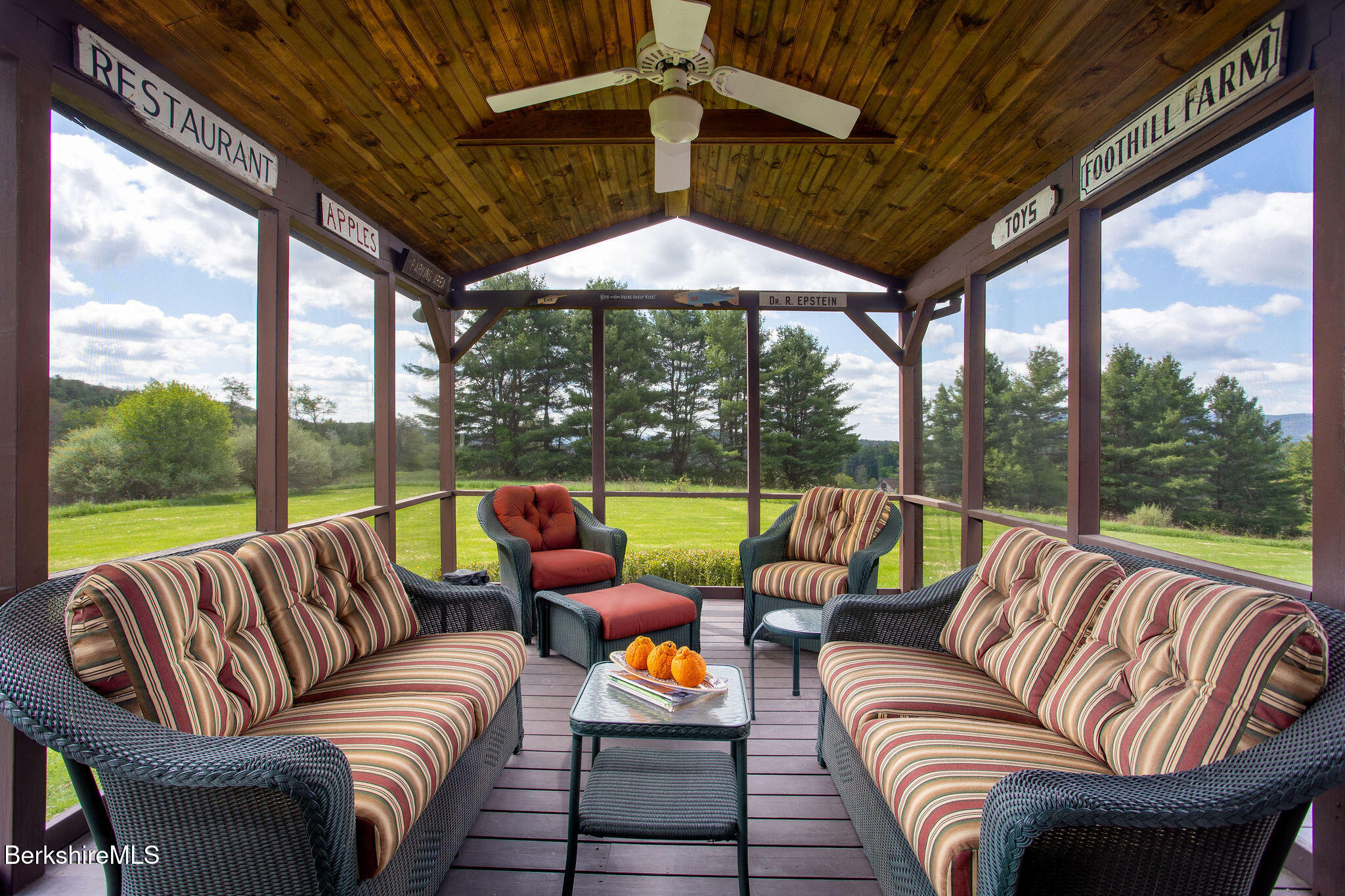 77 Hurlburt Road Great Barrington, MA 01230 - Photo 24 of 48 a outdoor living space with furniture and garden view