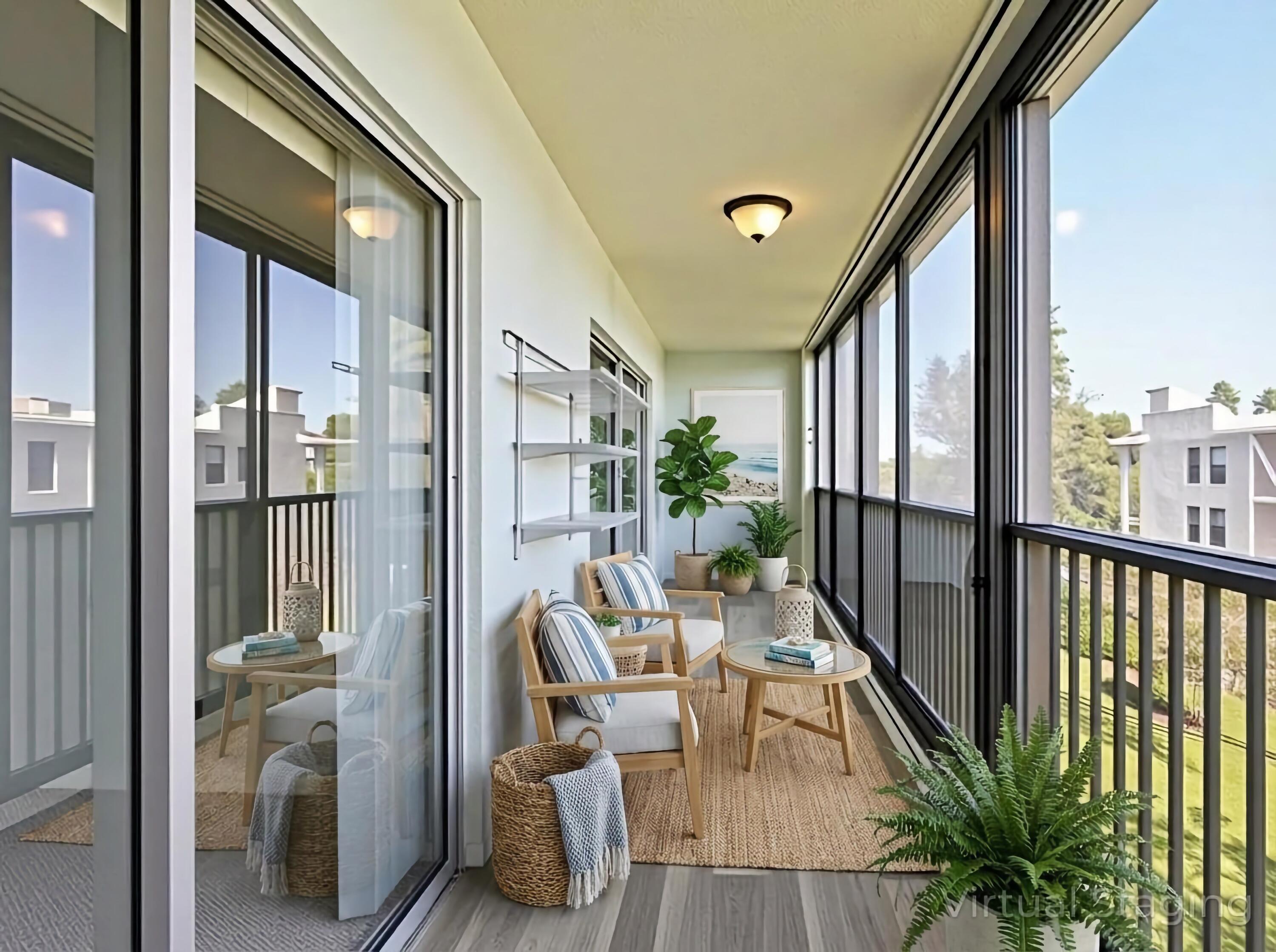 14310 Strathmore Lane, Unit 402 Delray Beach, FL 33446 - Photo 21 of 54 Enclosed Balcony Staged