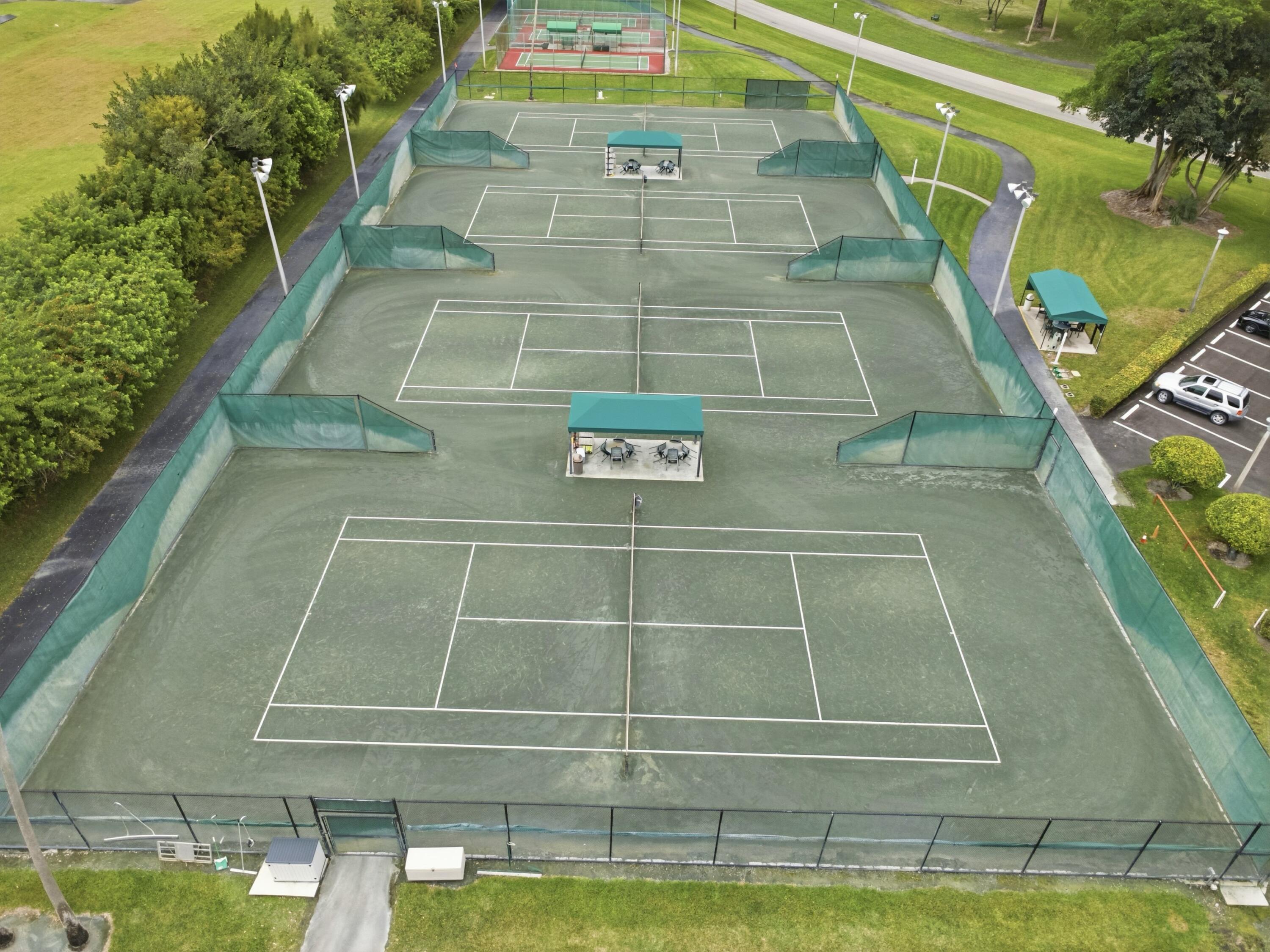 14310 Strathmore Lane, Unit 402 Delray Beach, FL 33446 - Photo 51 of 54 Tennis Courts Bird Eye View