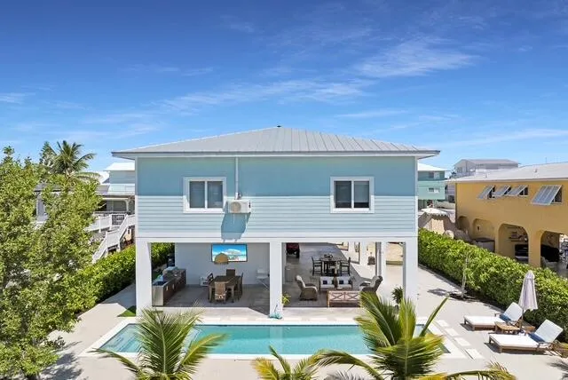 front view of house with a patio