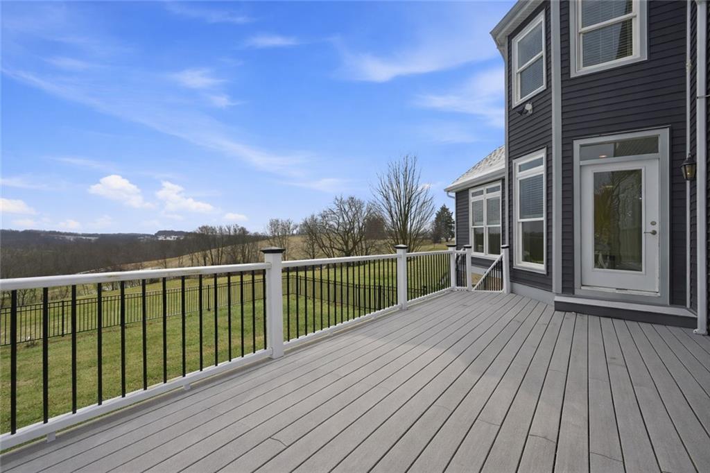 110 Timber Ridge Drive Harmony, PA 16037 - Photo 41 of 50 a view of balcony with wooden floor and fence