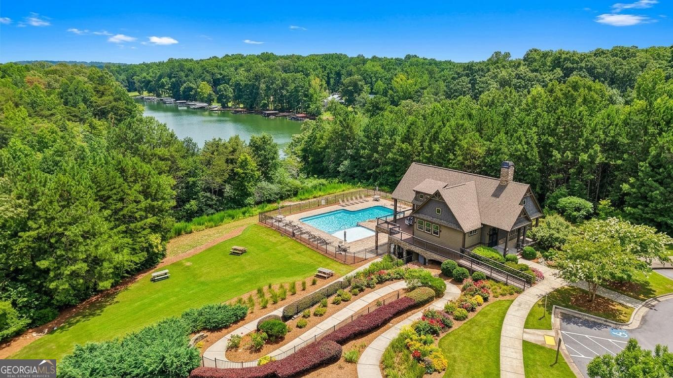 17 Lake Sydney Drive Dawsonville, GA 30534 - Photo 41 of 52 an aerial view of a house a yard and mountain