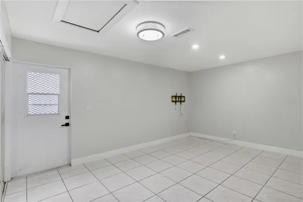 a view of a room with window