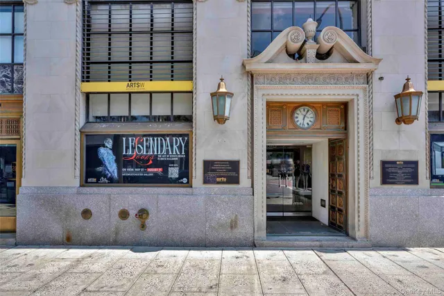 a building with sign broad