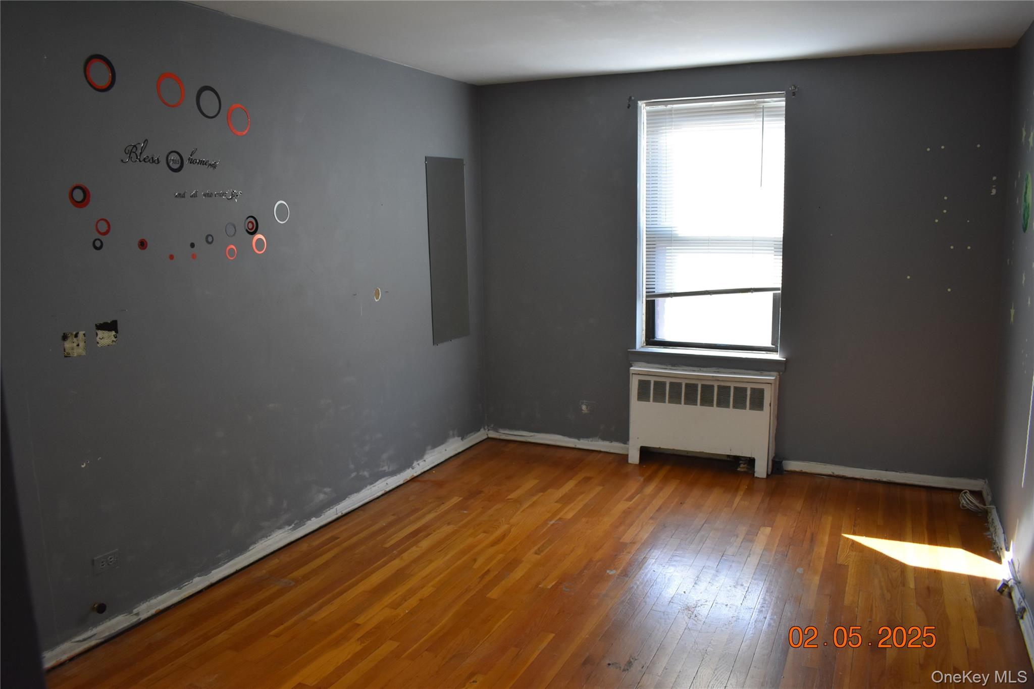 730 East 232nd Street, Unit 3G Bronx, NY 10466 - Photo 5 of 8 Empty room featuring hardwood / wood-style flooring, radiator heating unit, and baseboards