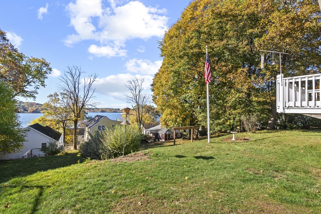 8 Mockingbird Hill Road Amesbury, MA 01913 - Photo 32 of 35 a backyard of a house with lots of green space