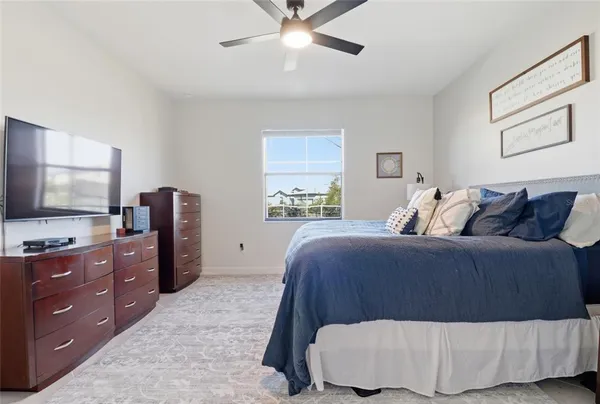 a view of a bathroom with a glass door