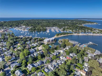 an aerial view of a city