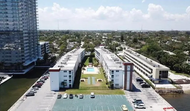 a view of roof with city view