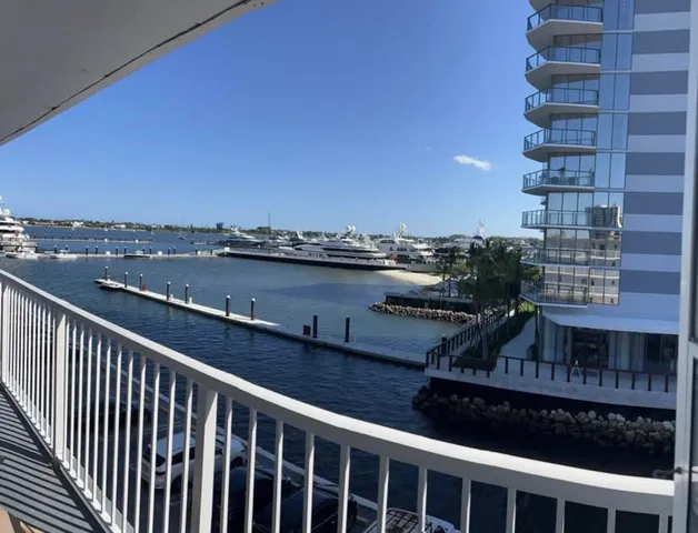 a view of city from balcony