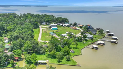 a view of a garden with chairs