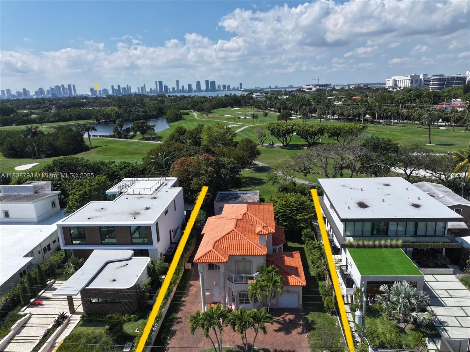 3124 Prairie Avenue Miami Beach, FL 33140 - Photo 35 of 36 an aerial view of a house with a garden