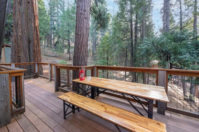 a view of balcony and deck