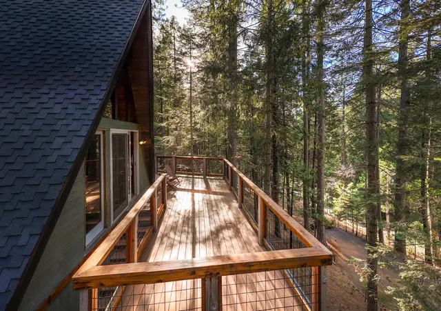 a view of balcony and deck