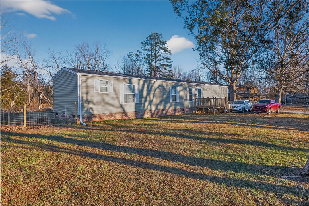 862 North Old Mill Road Easley, SC 29640 - Photo 2 of 24 This manufactured home offers comfortable living with a welcoming deck for outdoor enjoyment.