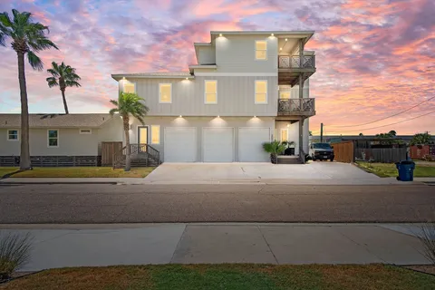 a view of a building with a street