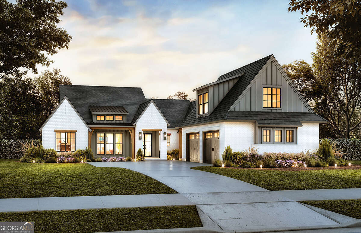 Artist Rendering, The home will be built with Hardi Plank Siding.  Home will be built with a 3 car garage instead of two.