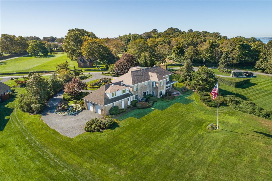11 Ridge Road Newport, RI 02840 - Photo 4 of 38 Aerial view from waterfront looking SE