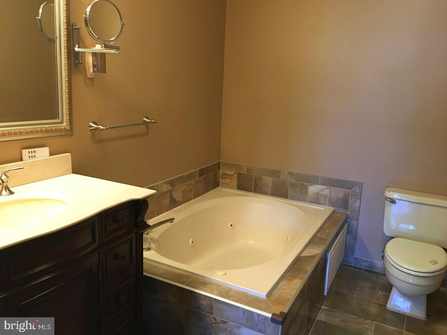 19 Hanover Court Princeton, NJ 08540 - Photo 15 of 25 a bathroom with a sink a toilet and a mirror