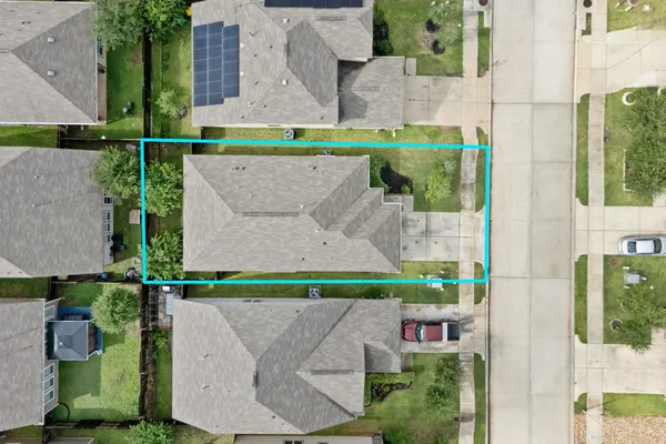 an aerial view of a city